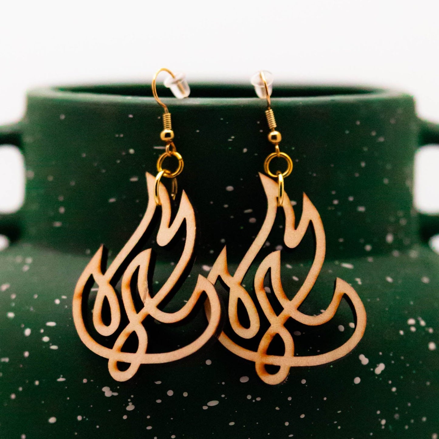 Cinder Bella Flame Earrings