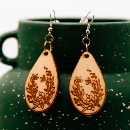 Floral Teardrop Earrings