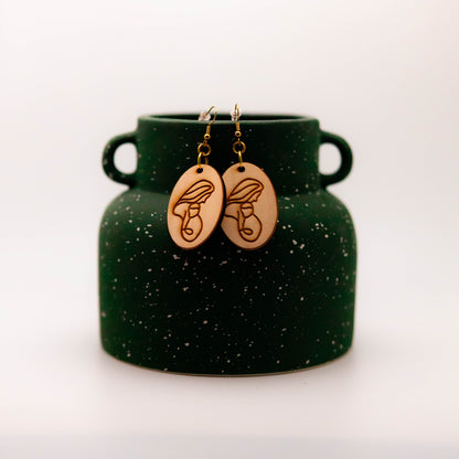 Mother & Baby Oval Earrings